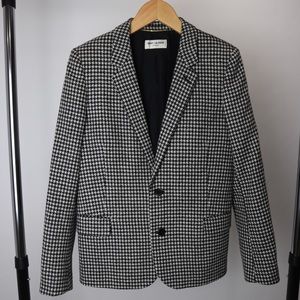Saint Laurent Micro Houndstooth Blazer